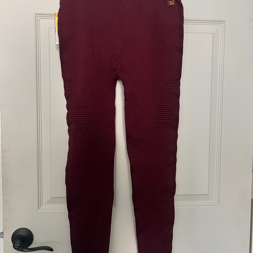 C & C California Burgundy Leggings